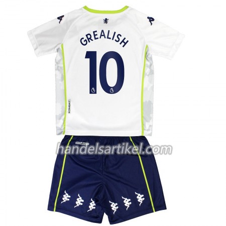 Aston Villa Jack Grealish 10 Kinder Ausweich Trikotsatz 2020/21 Kurzarm (+ Kurze Hosen)